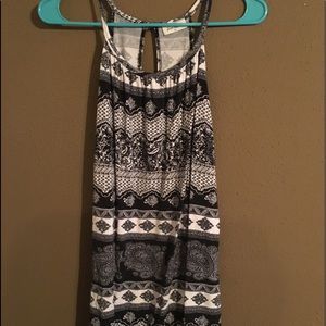 Black and white blouse